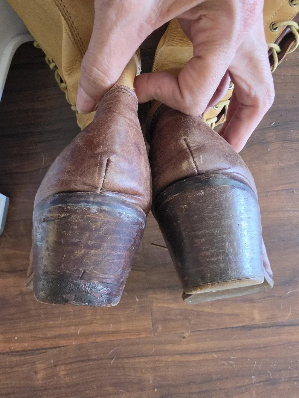 Jeffrey Campbell x Free People Joe tan & Brown Leather Over The Knee Lace Boot 9